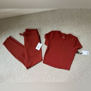 IVL Slim tee and drawstring leggings set